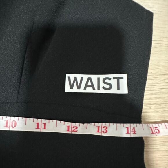 90s Nicole Miller Vintage Womens Babydoll Scoop Neck Mini Dress Black USA Made 6 - Picture 12 of 13